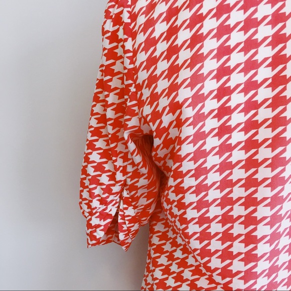 41 Hawthorn Orange and White Blouse - Size S - Picture 3 of 4